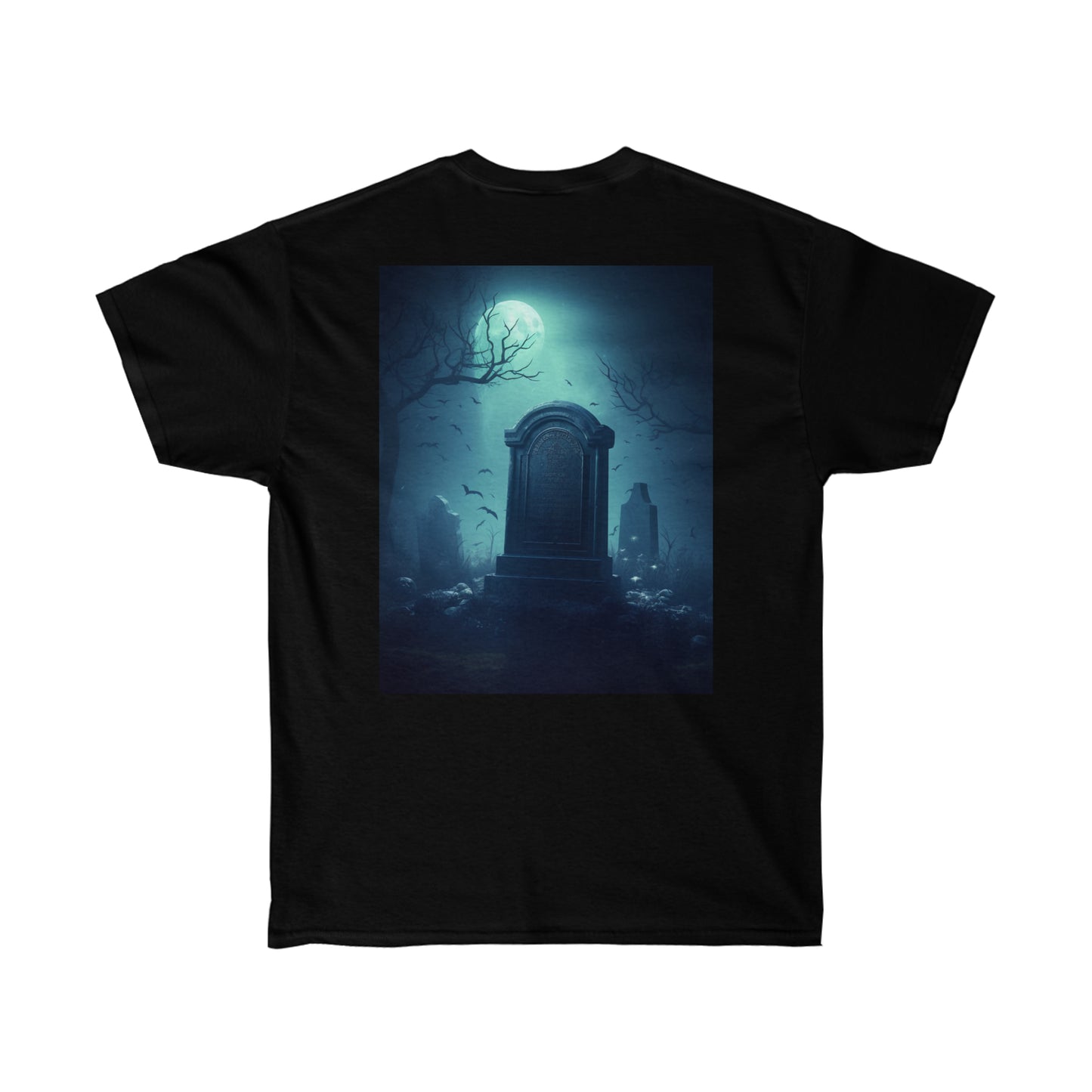 Black Skull Shirt w Graveyard