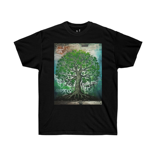 Green tree shirt (graffiti)